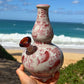 “Koi Serenity” Vintage Upcycled Porcelain China Vase Bong