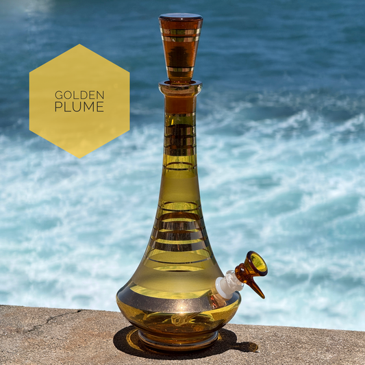 Vintage Decanter Bong “Citrine Plume”
