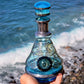 Vintage Decanter Bong “Aquamarine Luminescence”