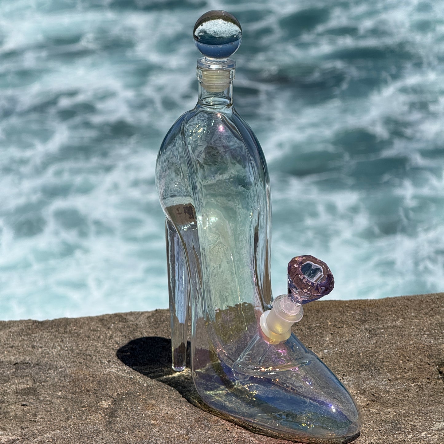 Glass Decanter Bong “Cinderellas Sunshine”