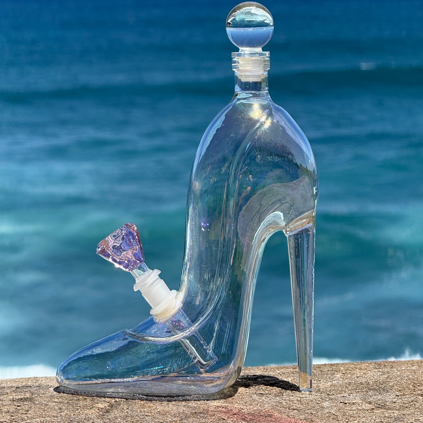 Glass Decanter Bong “Cinderellas Sunshine”