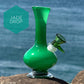 “Jade Drop” Vintage Handblown Glass Vase Bong