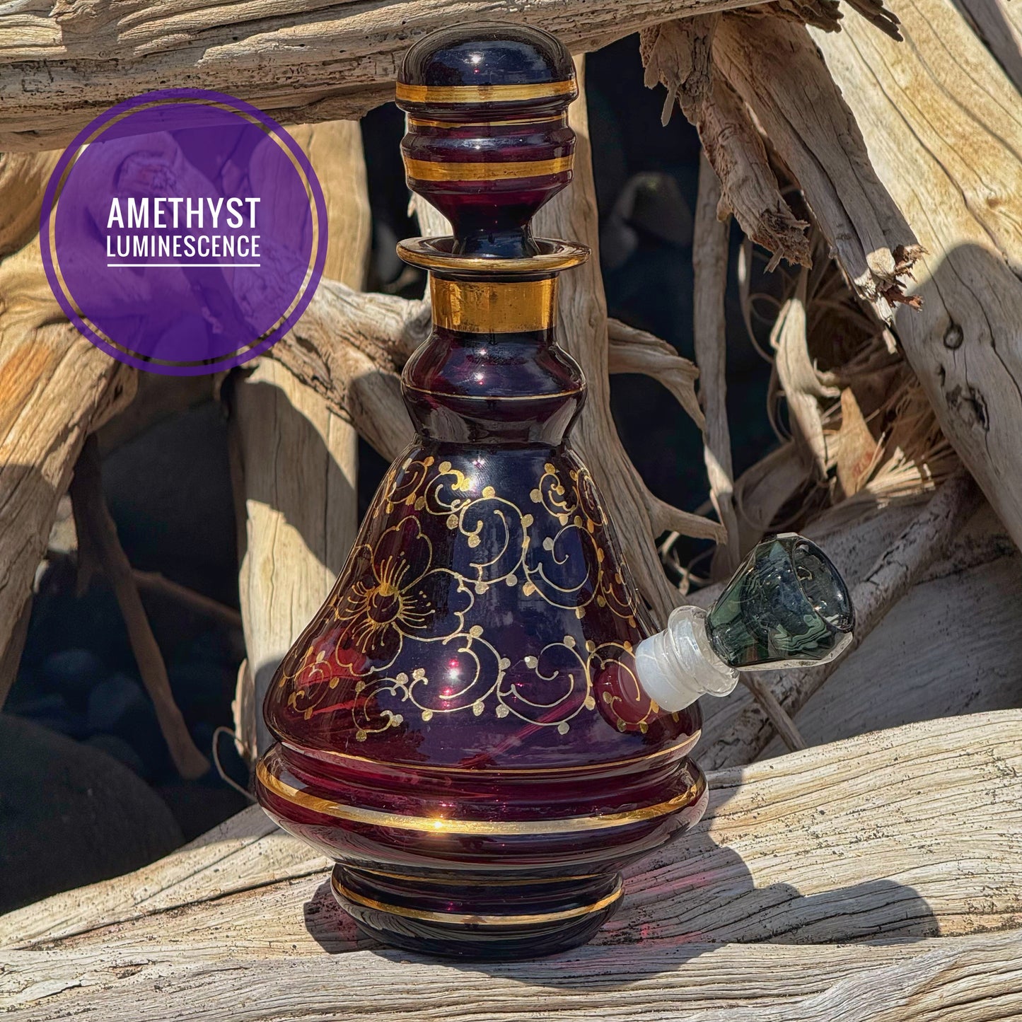 Vintage Decanter Bong “Ameythst Luminescence”