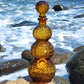 "Citrine Disco" Vintage Glass Decanter