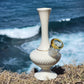 "Ivory Elegance" Vintage Ceramic Vase Bong