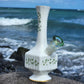 "Shamrock Seduction" Vintage China Upcycled Vase Bong with Gilded Details