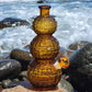 "Citrine Disco" Vintage Glass Decanter