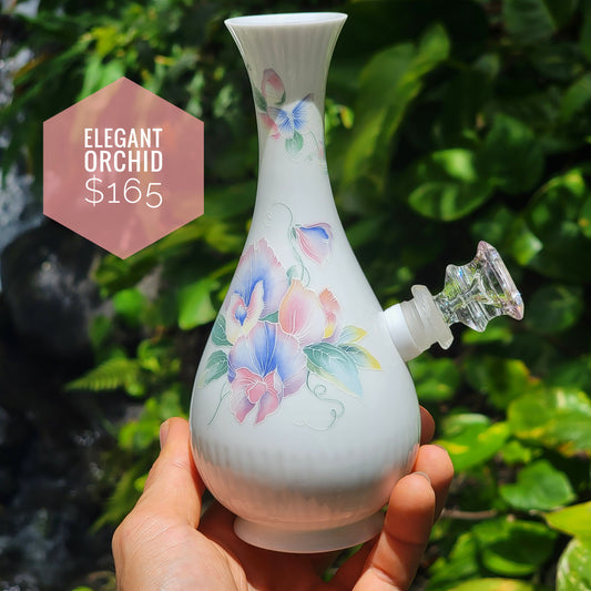 "Elegant Orchid" Vintage China Vase